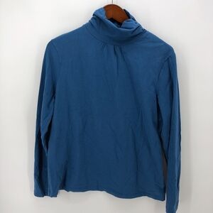 Hanna Andersson Blue Long Sleeve Turtleneck L